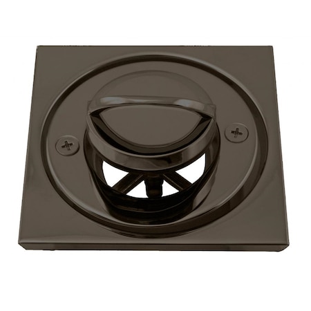 Westbrass Roman Tub Drain Trim W/ 4-1/4" OD Tile Square in Oil Rubbed Bronze D3201-12